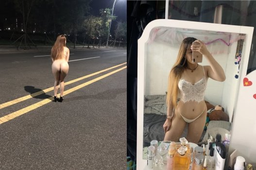 Con bồ dâm khoe bím giữa chốn công cộng