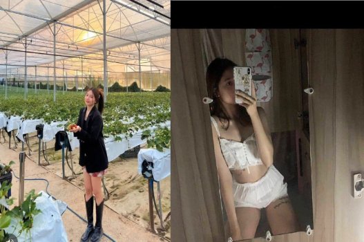Em ngại ngùng nhưng vẫn banh háng ra