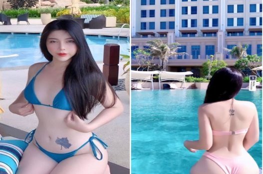 Gái xinh chân dài mông má căng mịn màng