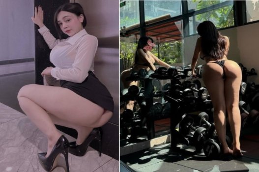 Gymer có mông đẹp thích chơi các trò chơi bạo lực