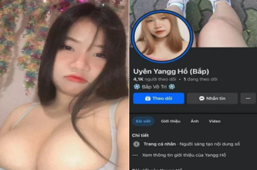 Hồ Uyên Giang ngực lớn đè bẹp con cu bé