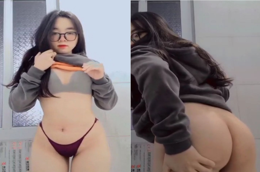 Nàng kính cận gợi cảm khoe mông cong bùng nổ đam mê