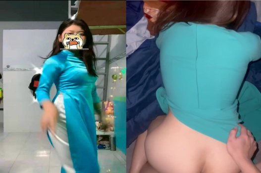 Thân mật với em áo dài quyến rũ nhất khối
